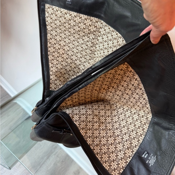 Tory Burch Black Textured Heeled Boots - Picture 10 of 16